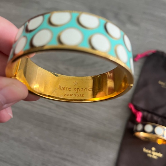 Kate Spade On The Ball and Make The Rounds Bangle Bracelets Bundle lot of 2 - Picture 4 of 12